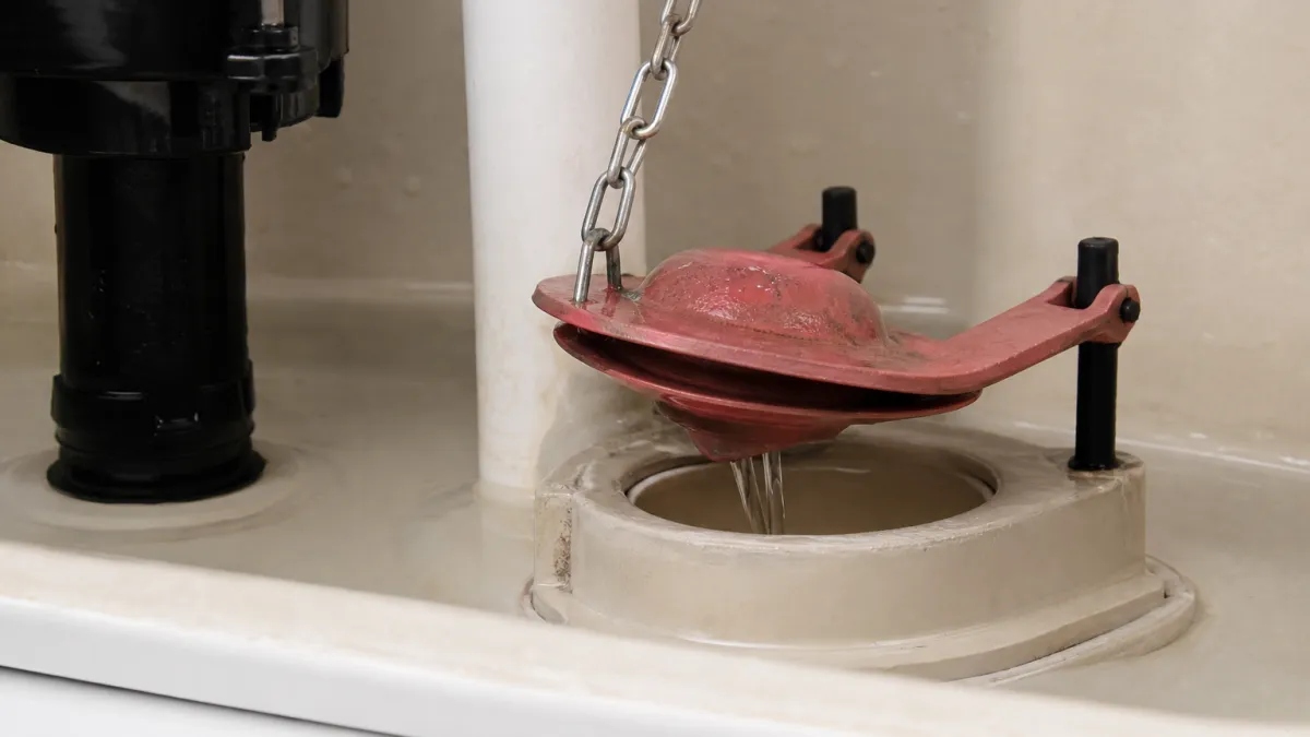 Eau qui coule dans les toilettes : stopper la fuite et réparer